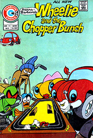 Carangos e Motocas, Carangos e Motocas (no original em inglês Wheelie and  the Chopper Bunch) é um desenho animado de 30 minutos que estreou em 1974  nos Estados Unidos