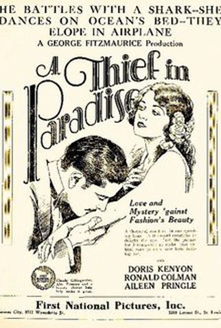 Poster 1 de Filme A Thief in Paradise (1925)