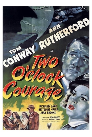 Poster 1 de Filme Two O'clock Courage (1945)