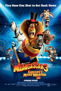Madagascar 3: Os Procurados - Poster / Capa / Cartaz - Oficial 1