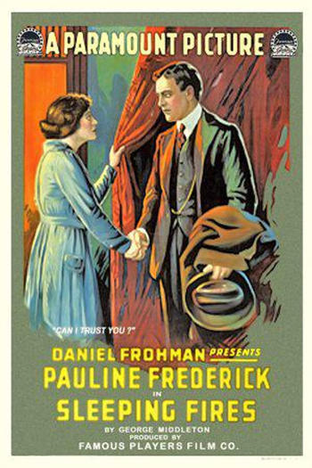 Poster de Filme Sleeping Fires (1917)