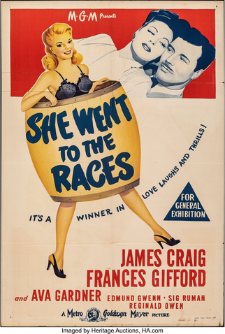 Poster 1 de Filme Ela Foi às Corridas (1945)