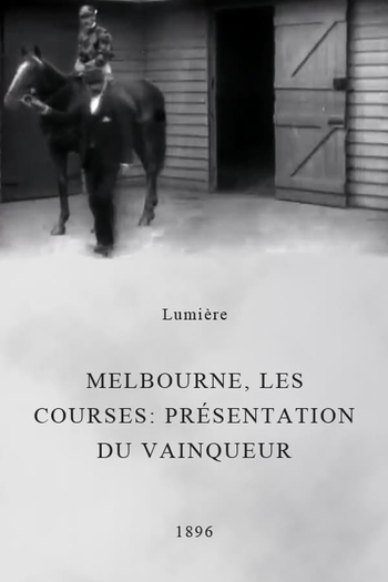Poster de Curta Melbourne, les courses: présentation du vainqueur (1896)