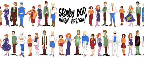  A turma do Scooby-Doo ao longo das décadas