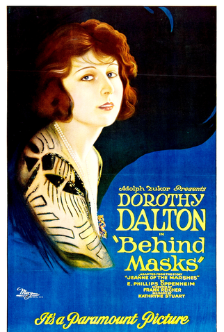 Poster 1 de Filme Behind Masks (1921)