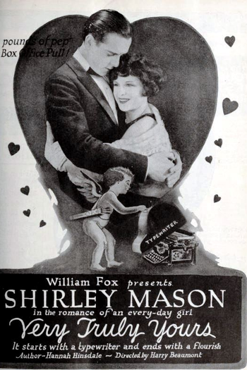 Poster de Filme Very Truly Yours (1922)