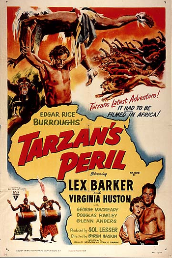 Poster de Filme Tarzan em Perigo (1951)