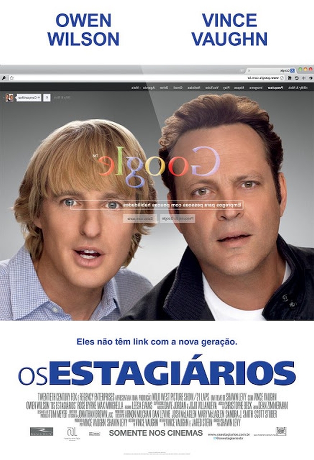 Segundo trailer da comédia sobre o Google OS ESTAGIÁRIOS, com Vince Vaughn e Owen Wilson 