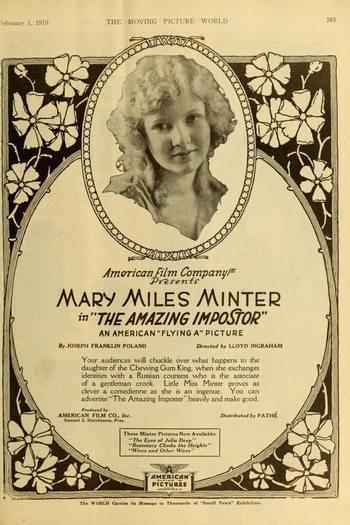 Poster de Filme The Amazing Impostor (1919)