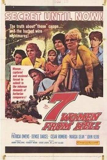 Poster de Filme Sete Mulheres no Inferno (1961)