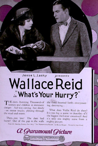 Poster 1 de Filme What's Your Hurry? (1920)