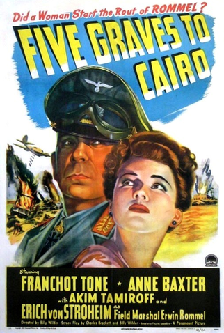 Poster 1 de Filme Cinco Covas no Egito (1943)