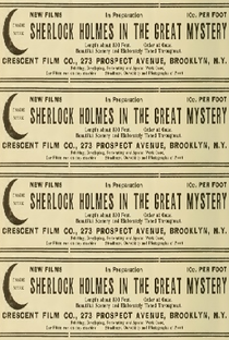 Sherlock Holmes in the Great Mystery - Poster / Capa / Cartaz - Oficial 1