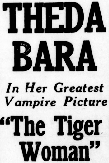 Poster de Filme A Mulher Tigre (1917)