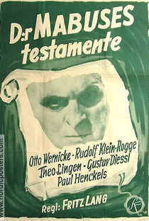 O Testamento do Dr. Mabuse - Poster / Capa / Cartaz - Oficial 9
