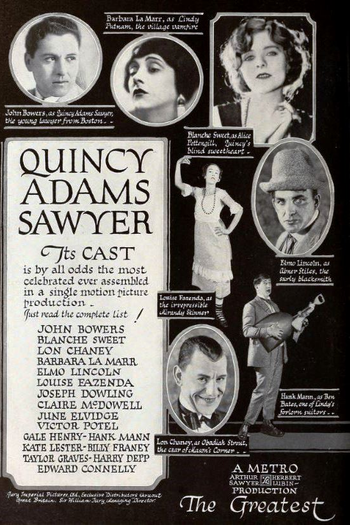 Poster de Filme Quincy Adams Sawyer (1922)