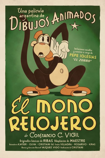 Poster de Curta O Macaco Relojoeiro (1938)