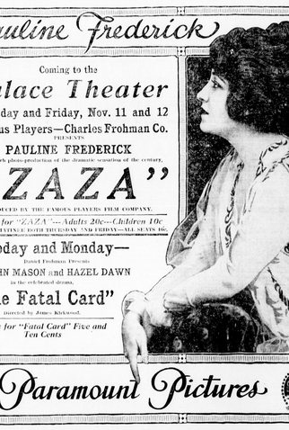 Poster 1 de Filme Zaza (1915)