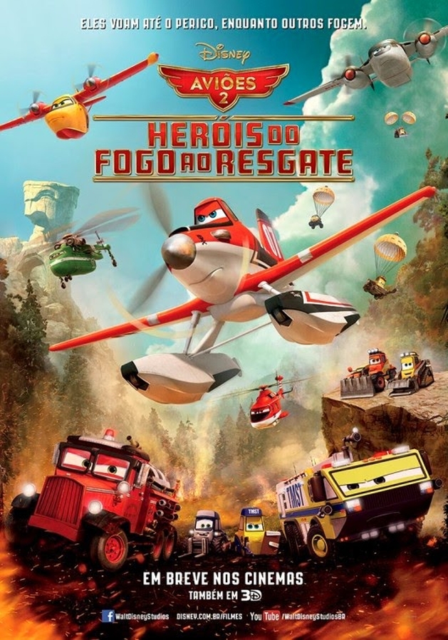 Trailer dublado da animação Aviões 2: Heróis do Fogo ao Resgate 