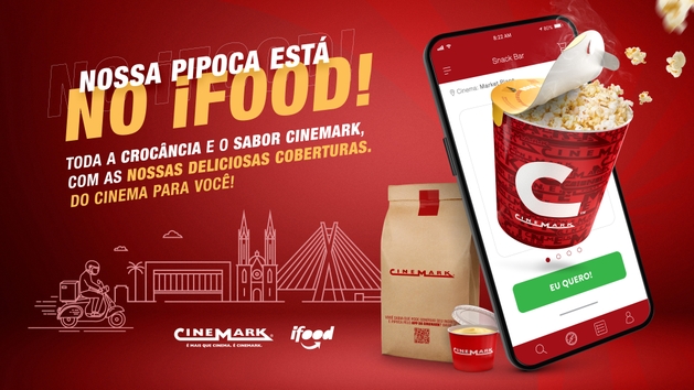 Cinemark fecha parceria com iFood para delivery de produtos