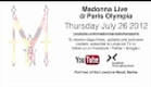 Madonna Live at Paris Olympia 2012 Announcement Trailer