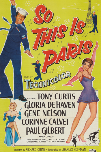 Poster de Filme Três Marujos em Paris (1954)