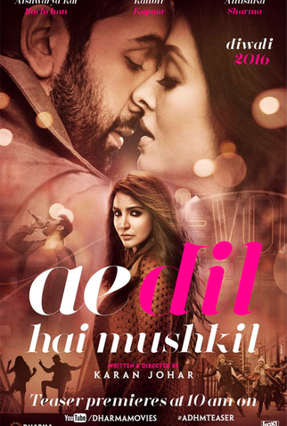 Poster 1 de Filme Ae Dil Hai Mushkil (2016)