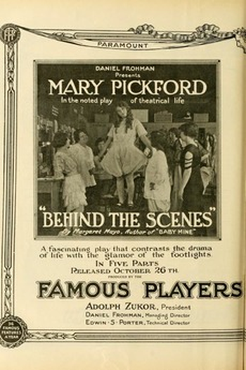 Poster de Filme Behind the Scenes (1914)