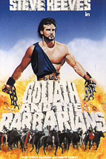 Poster de Filme Golias Contra Os Bárbaros (1959)