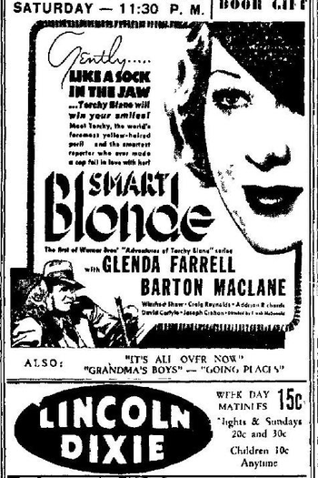 Poster de Filme Uma Loura Sabida (1937)