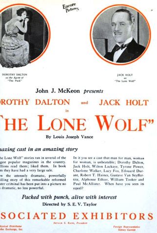 Poster 1 de Filme The Lone Wolf (1924)