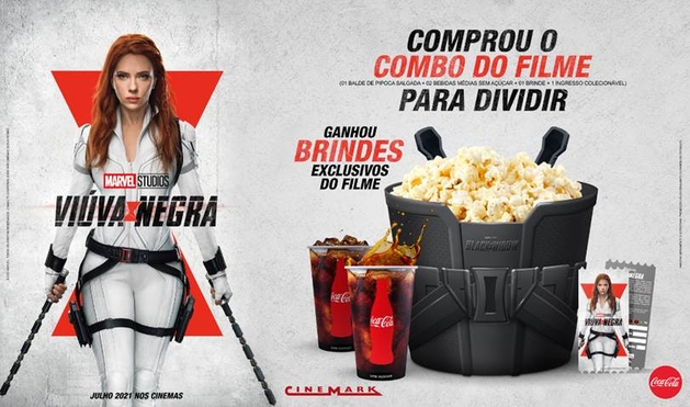 Cinemark abre pré-venda de ‘Viúva Negra’ e anuncia combo exclusivo