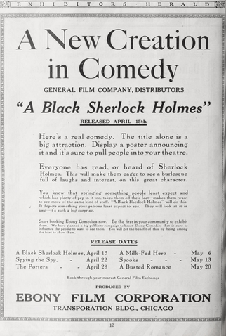 Poster 2 de Curta A Black Sherlock Holmes (1918)