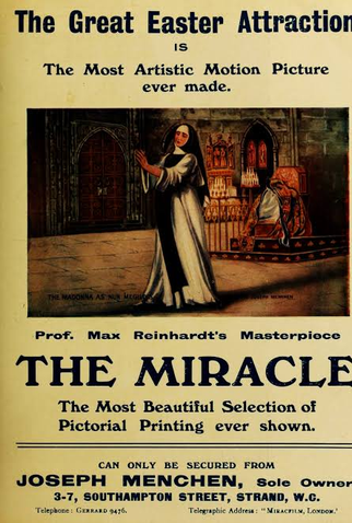 Poster 1 de Filme O Milagre (1912)