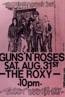 Guns N' Roses Live at The Roxy - Poster / Capa / Cartaz - Oficial 1