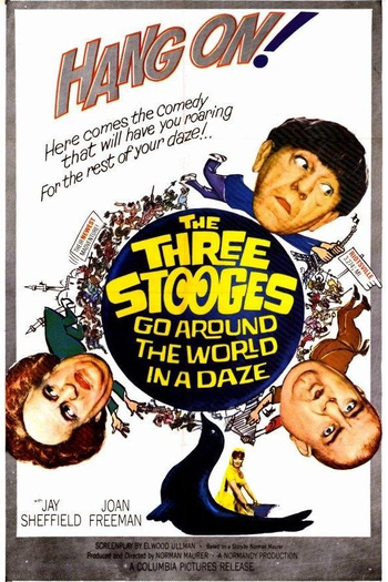 Poster de Filme Os Três Patetas - A Volta ao Mundo em 80 Risadas (1963)
