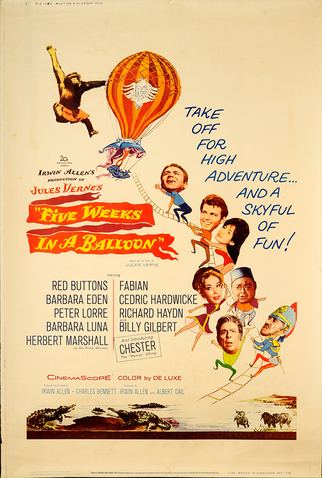 Poster 5 de Filme Cinco Semanas num Balão (1962)