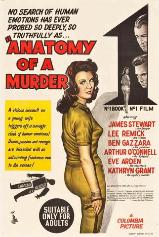 Poster 6 de Filme Anatomia de um Crime (1959)
