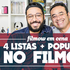 FILMOW EM CENA | 4 listas mais populares no Filmow