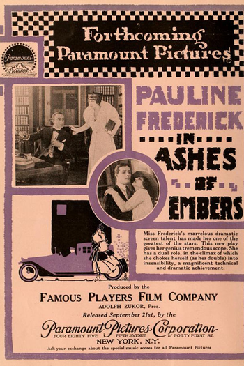 Poster de Filme Fogo de Cinzas (1916)