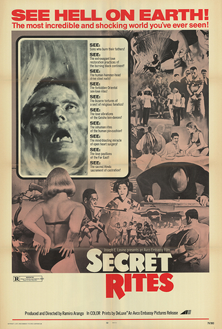 Poster 1 de Filme Secret Rites (1971)