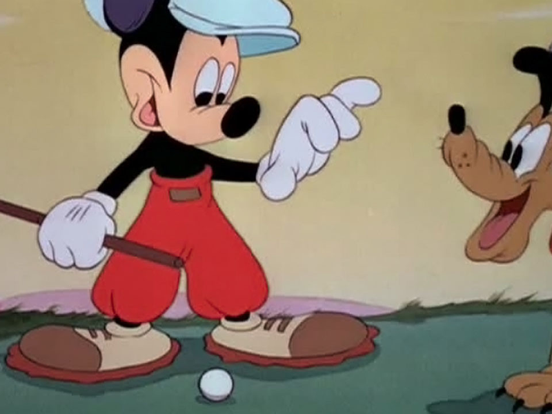 Foto 1 de Mickey e Pluto no Campo de Golfe