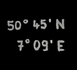 50°45’ N – 7°9’ E