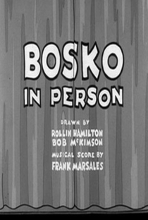 Bosko in Person - Poster / Capa / Cartaz - Oficial 1