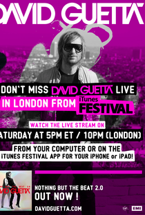 Itunes Festival: David Guetta - Poster / Capa / Cartaz - Oficial 1