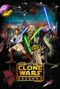 Star Wars: The Clone Wars (3ª Temporada) - Poster / Capa / Cartaz - Oficial 1
