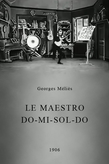 Poster de Curta Le Maestro Do-Mi-Sol-Do (1906)
