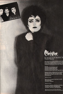 Siouxsie and the Banshees: Christine - Poster / Capa / Cartaz - Oficial 1