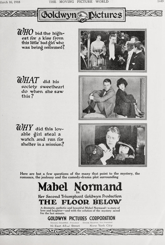 Poster 1 de Filme The Floor Below (1918)