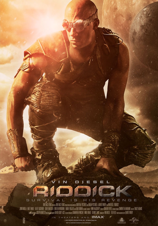 Vin Diesel pronto para o ataque no novo poster de “Riddick”